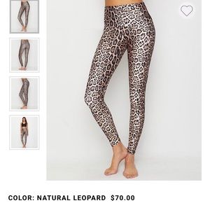 Onzie leopard leggings- NEVER WORN